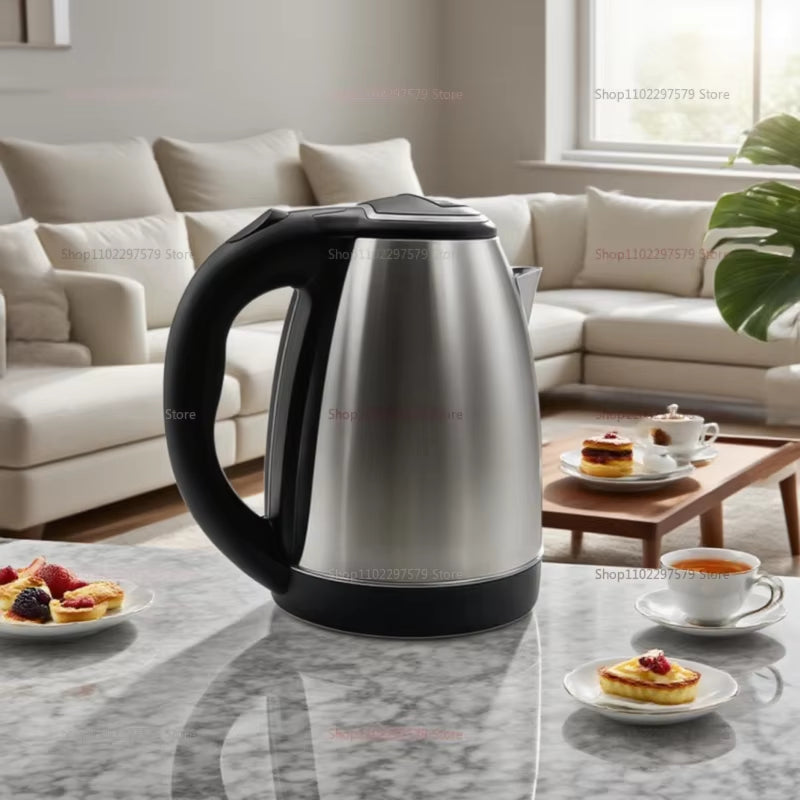 stainless steel electric kettle 2L, Electric Kettle 2L Hot Water Kettle Stainless Steel Electric Teapot Coffee Tea Beverage Boiler Electric Water Heater 220V/230V