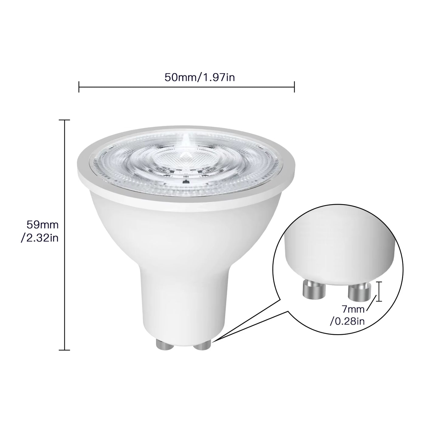 Tuya Zigbee GU10 smart LED bulbs, Tuya Zigbee GU10 WIFI Smart LED Bulbs RGB C+W White Dimmable Lamps Smart Life APP Control Light Bulbs Voice Alexa/Google