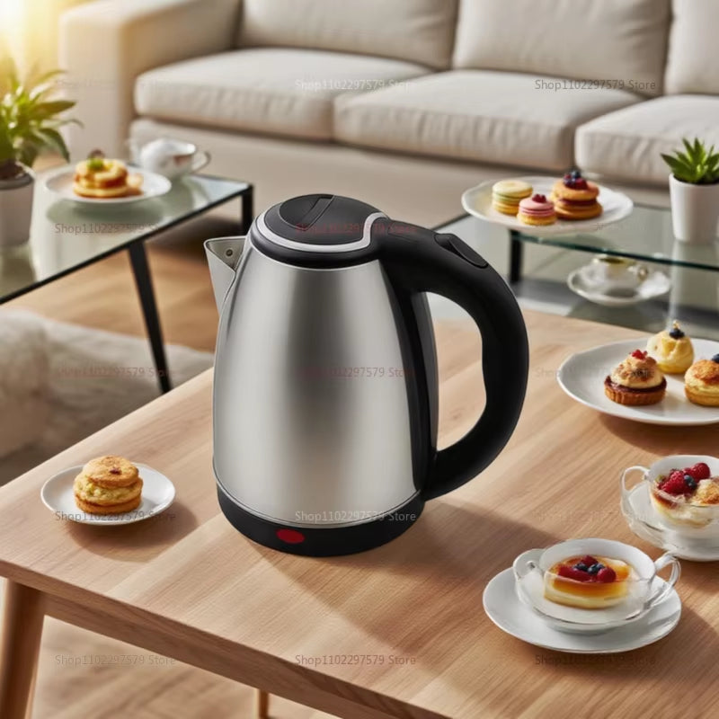 stainless steel electric kettle 2L, Electric Kettle 2L Hot Water Kettle Stainless Steel Electric Teapot Coffee Tea Beverage Boiler Electric Water Heater 220V/230V