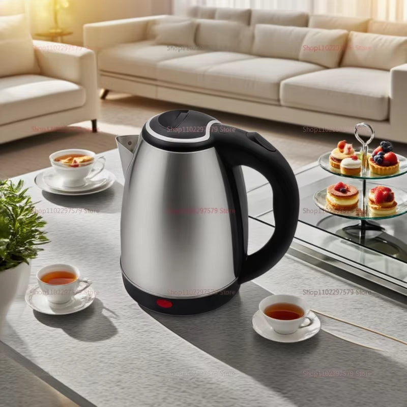 stainless steel electric kettle 2L, Electric Kettle 2L Hot Water Kettle Stainless Steel Electric Teapot Coffee Tea Beverage Boiler Electric Water Heater 220V/230V