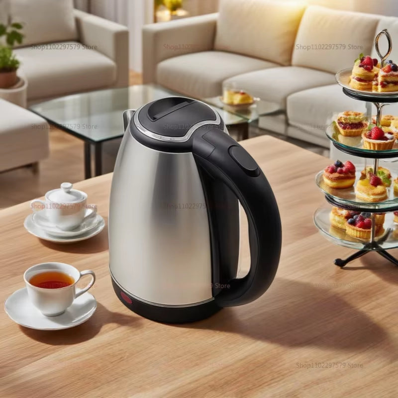stainless steel electric kettle 2L, Electric Kettle 2L Hot Water Kettle Stainless Steel Electric Teapot Coffee Tea Beverage Boiler Electric Water Heater 220V/230V