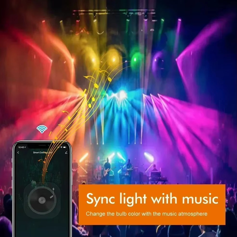 Tuya E27 smart bulb, Tuya E27 Bulb WIFI Zigbee Bluetooth, Dimmable Light LED Lamps 2700-6500K RGB, Smart Life APP, Voice with Alexa Google Home