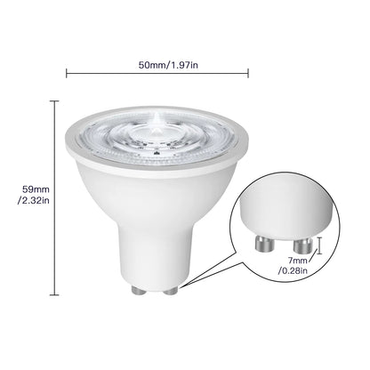 Tuya Zigbee GU10 smart LED bulbs, Tuya Zigbee GU10 WIFI Smart LED Bulbs RGB C+W White Dimmable Lamps Smart Life APP Control Light Bulbs Voice Alexa/Google