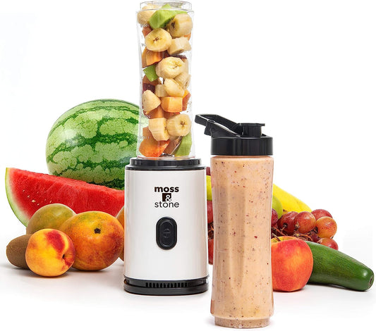 personal blender for smoothies Personal Blender Single Serve Shake & Smoothies Maker with Portable Travel Sport Bottle - Mini Juicer, White & Black Single Serve Blender for Smoothies and Shakes - Bottle 20 Oz