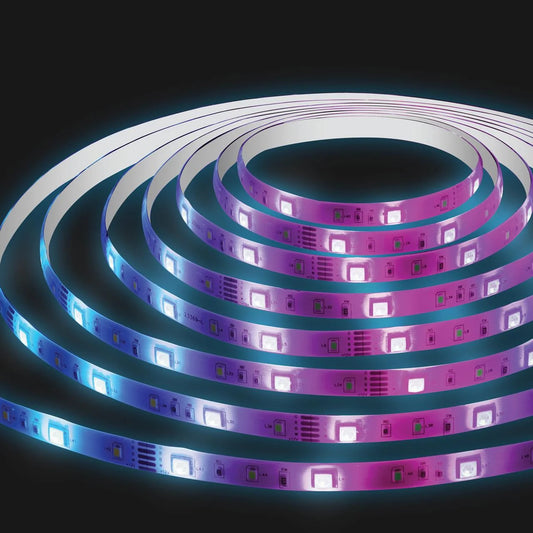 RGBW color-changing LED light strip, (2 Pack)  LED Light Strip, RGBW Color-Changing Indoor LED Light Strip with Remote Control, 32.8Ft